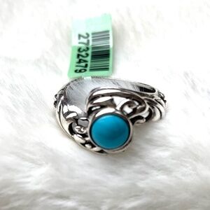 Turquoise Sterling Silver Ring NWT Size 8